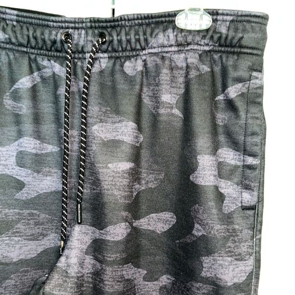 Reebok Gray Camo Camouflage track joggers sweat pant sweatpants-L reflective - Picture 2 of 5